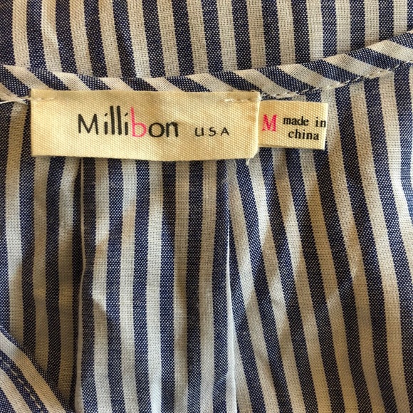 Millibon Faux Wrap Sleeveless Blouse - M - Picture 4 of 4